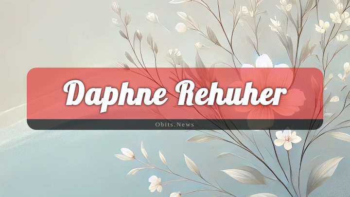 Obituary Reference Image of Daphne Rehuher