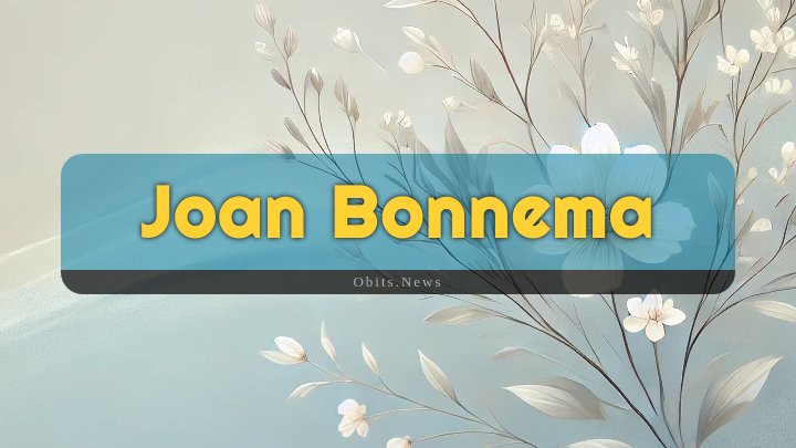 Obituary Reference Image of Joan Bonnema