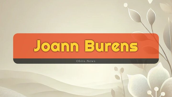 Obituary Reference Image of Joann Burens