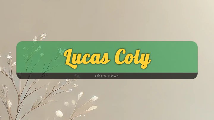 Obituary Reference Image of Lucas Coly