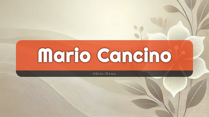 Obituary Reference Image of Mario Cancino