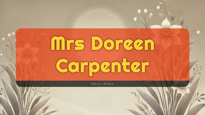 Obituary Reference Image of Mrs Doreen Carpenter