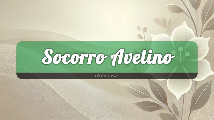 Obituary Reference Image of Socorro Avelino