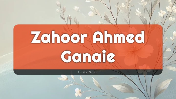 Obituary Reference Image of Zahoor Ahmed Ganaie